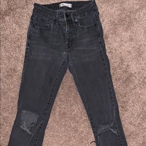 Madewell 9” High Rise Skinny 26 Black